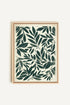 OLEKA CANVAS - HERITAGE GREENERY, Oeuvre sur toile étirée, encadré Naturel Clair