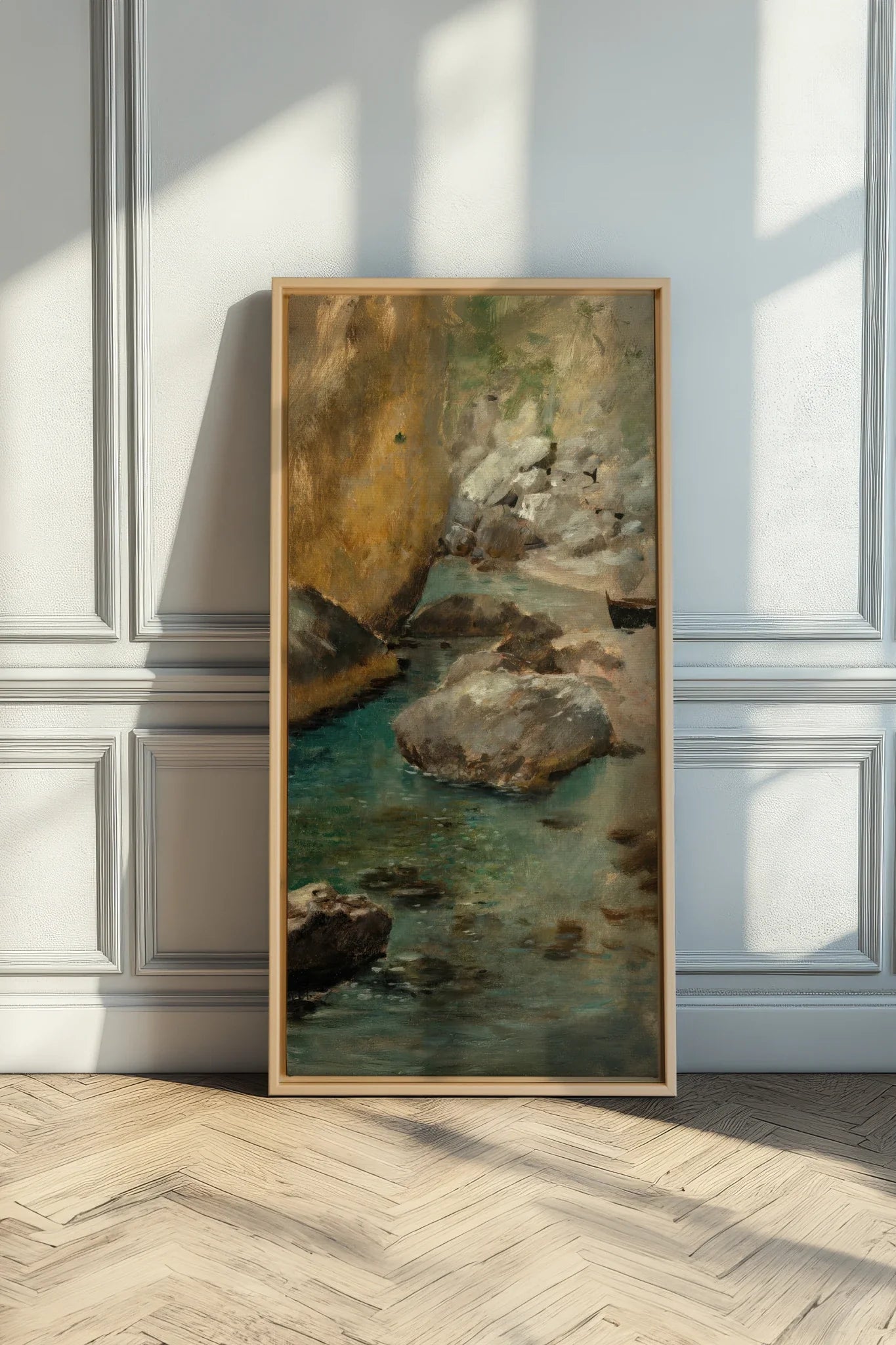 HIDDEN COVE, Oeuvre sur toile étirée, encadré Naturel Clair