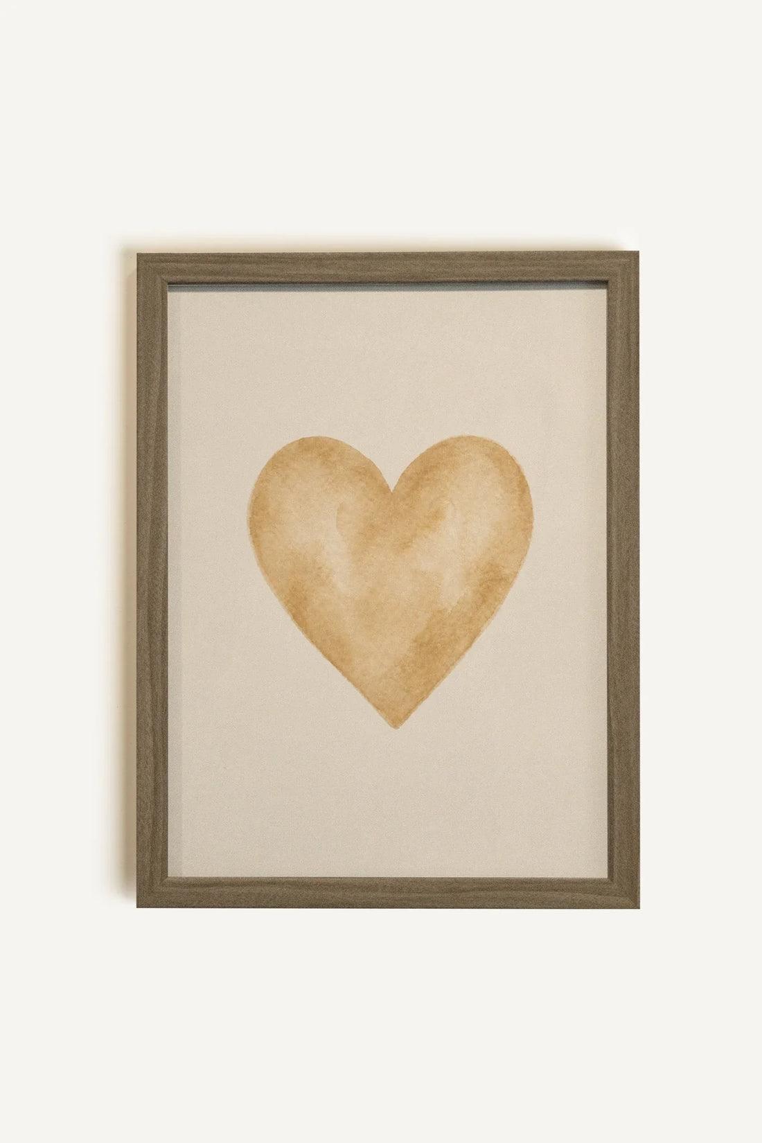 HONEY HEART, Oeuvre sur toile rigide, encadré brun chêne