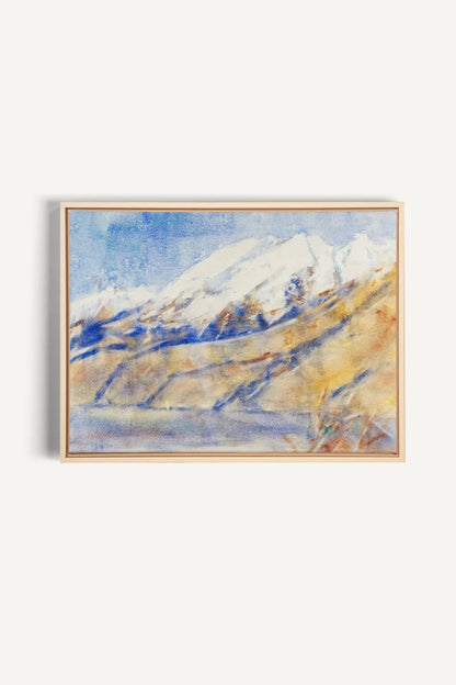 HORIZON CRISTALLIN, Oeuvre sur toile étirée, encadré Naturel Clair