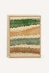 OLEKA CANVAS - HORIZON VÉGÉTAL, Oeuvre sur toile étirée, encadré Naturel Clair
