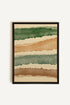 OLEKA CANVAS - HORIZON VÉGÉTAL, Oeuvre sur toile étirée, encadré Noir