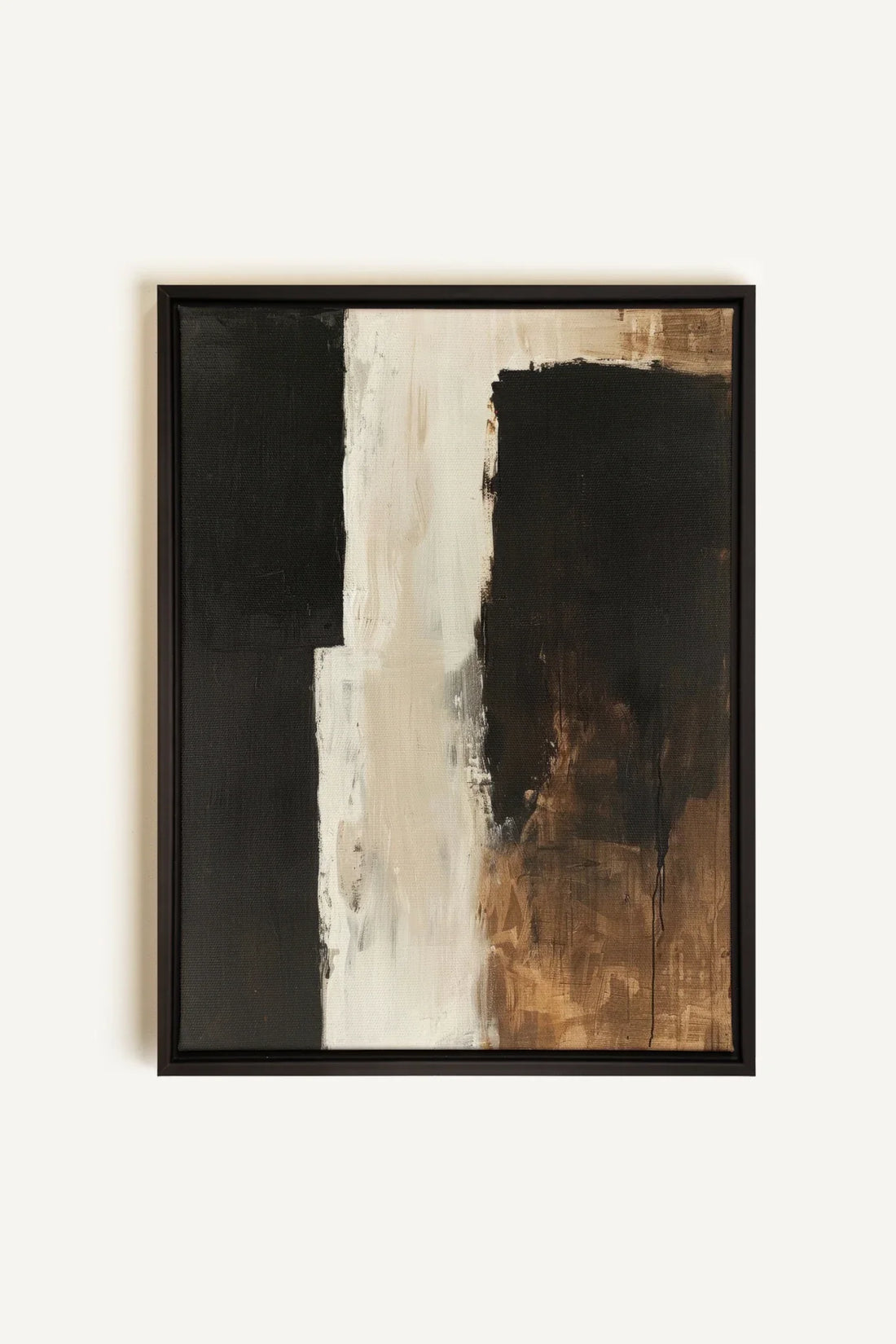 OLEKA CANVAS - INK METAPHOR I, Oeuvre sur toile étirée, encadré Noir
