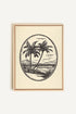 OLEKA CANVAS - ISLAND ESCAPE, Oeuvre sur toile étirée, encadré Naturel Clair
