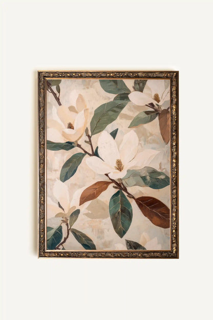 JARDIN INTEMPOREL, Oeuvre sur toile rigide, encadré Vintage Bronze