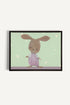 OLEKA CANVAS - LAPIN, Oeuvre sur toile étirée, encadré Noir