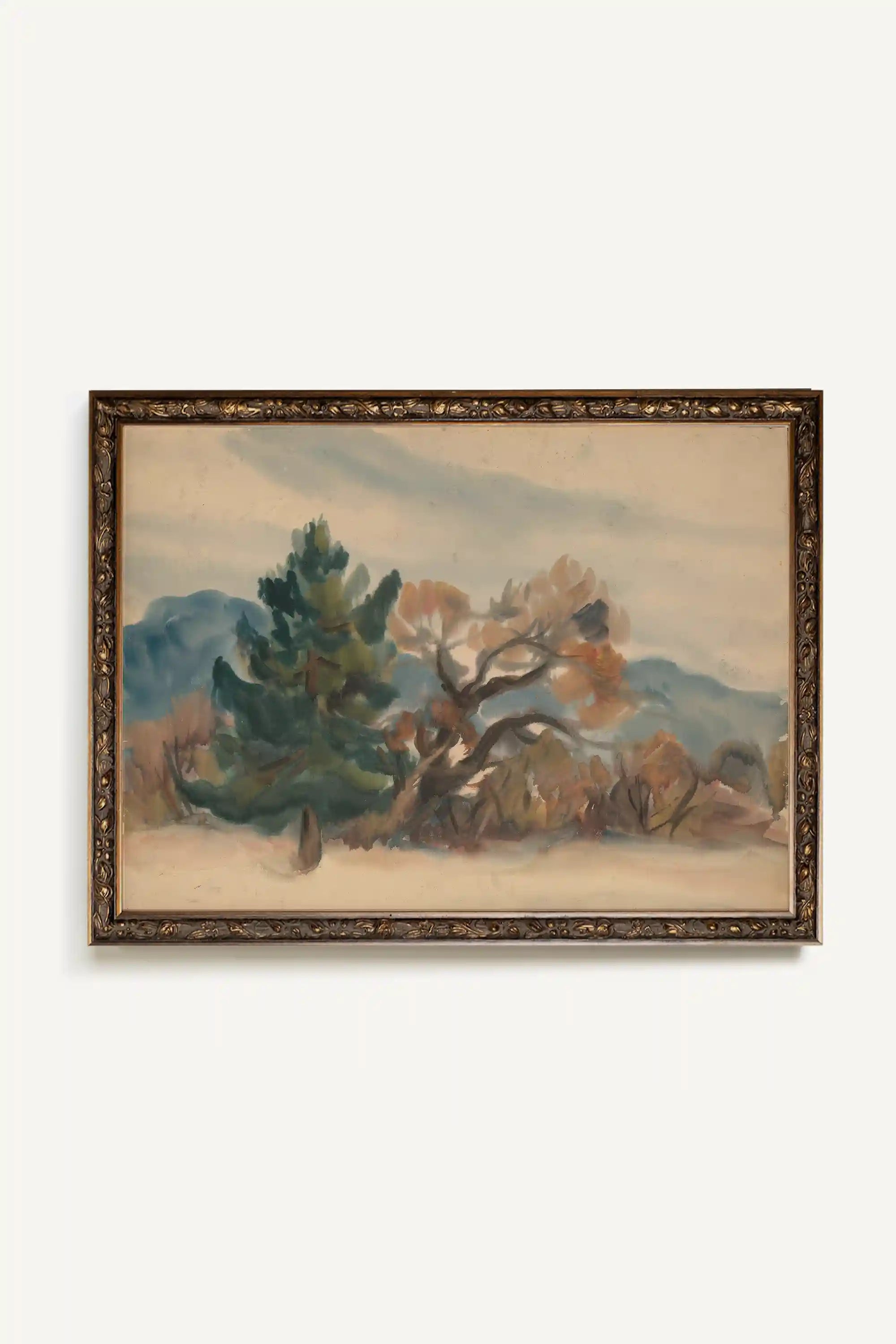 LAST FROST, Work on stretched canvas, framed Vintage Bronze