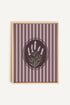 OLEKA CANVAS - LAVENDER STRIPES, Oeuvre sur toile étirée, encadré Naturel Clair