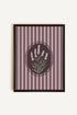 OLEKA CANVAS - LAVENDER STRIPES, Oeuvre sur toile étirée, encadré Noir