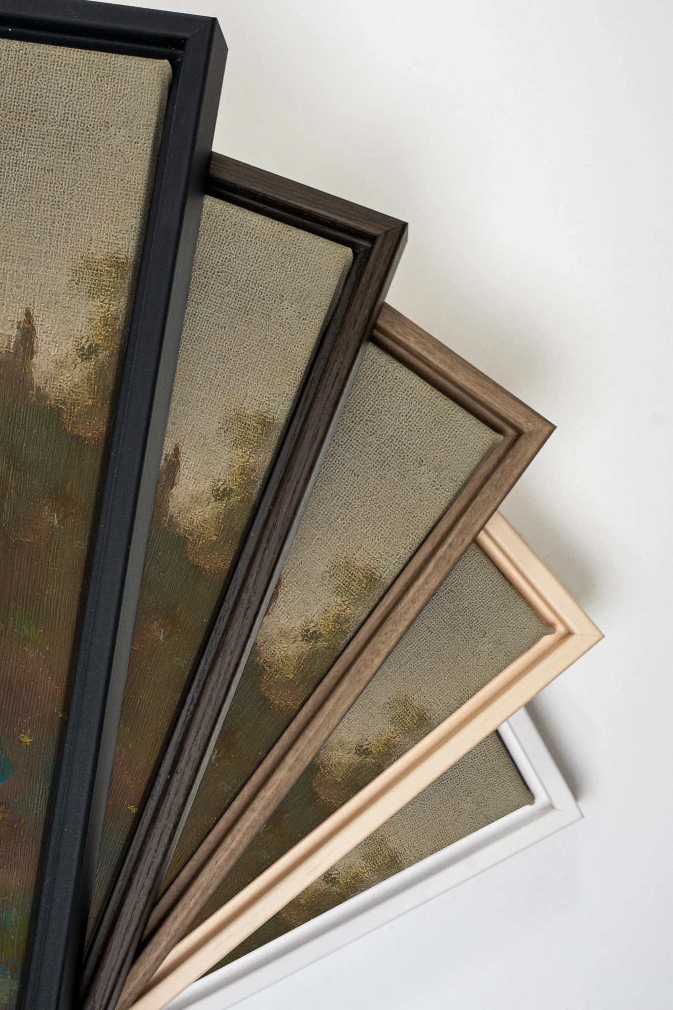 LE JARDIN DES PRÉS, Oeuvre sur toile étirée, encadré Naturel Clair