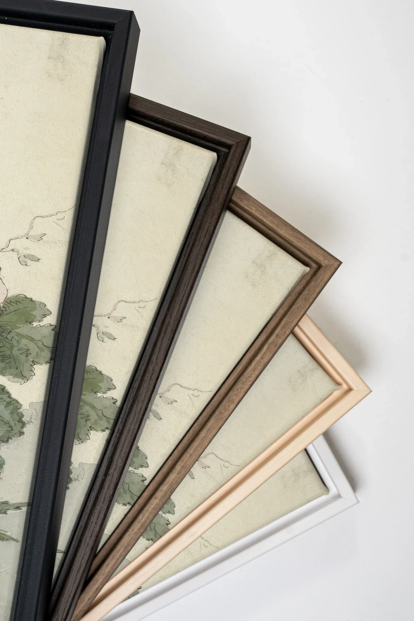 LE JARDIN PAPILLON, Oeuvre sur toile étirée, encadré Naturel Clair