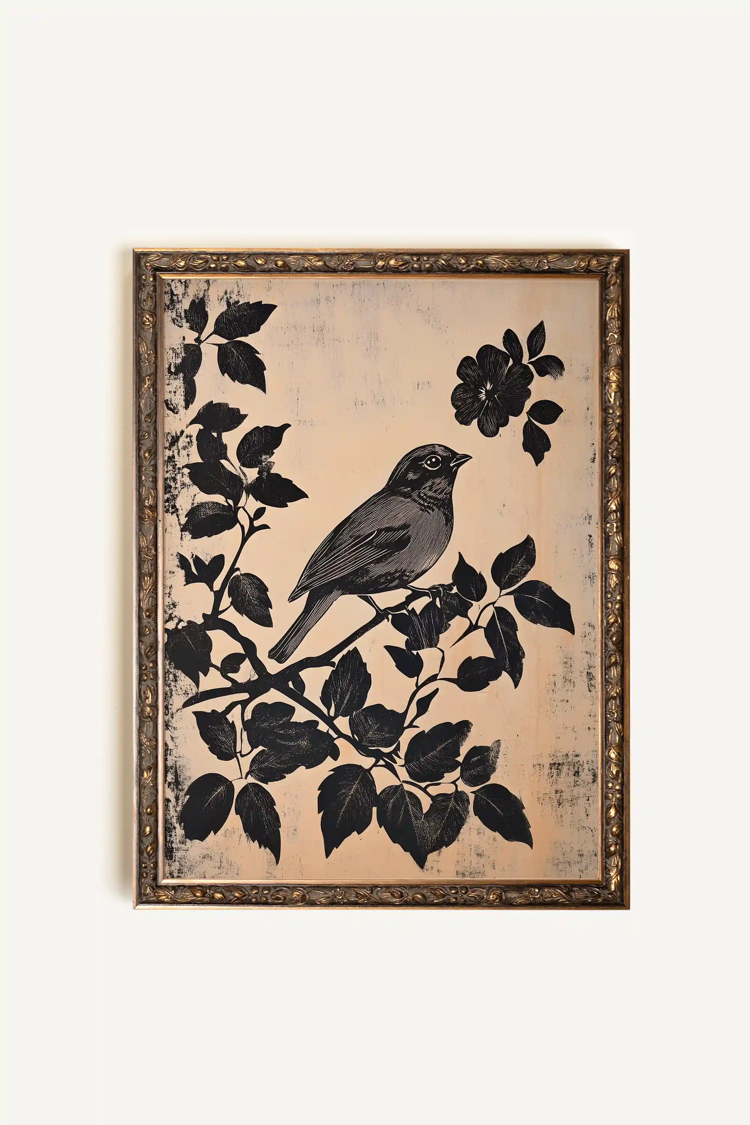 LES SECRETS DU VENT, Oeuvre sur toile rigide, encadré Vintage Bronze