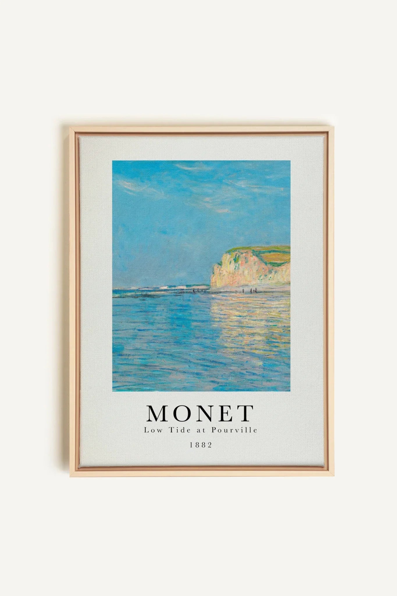 OLEKA CANVAS - LOW TIDES, Oeuvre sur toile étirée, encadré Naturel Clair