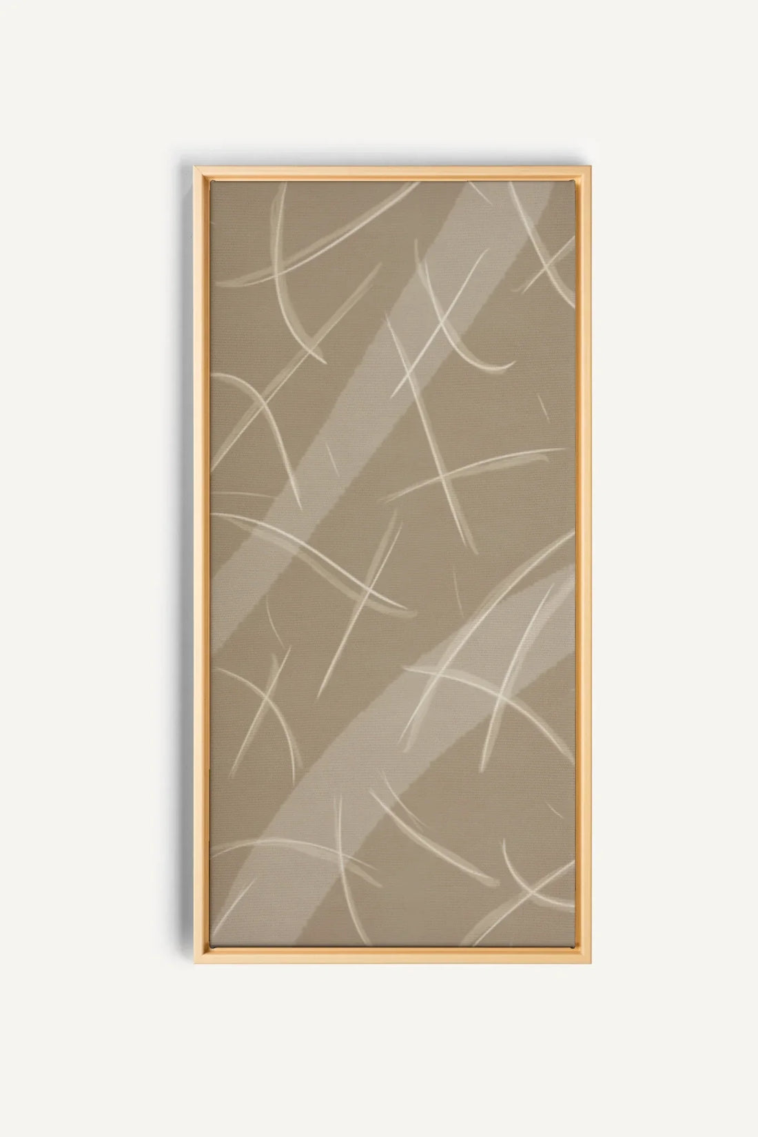 OLEKA CANVAS - LUMINOUS LINES, Oeuvre sur toile étirée, encadré Naturel Clair