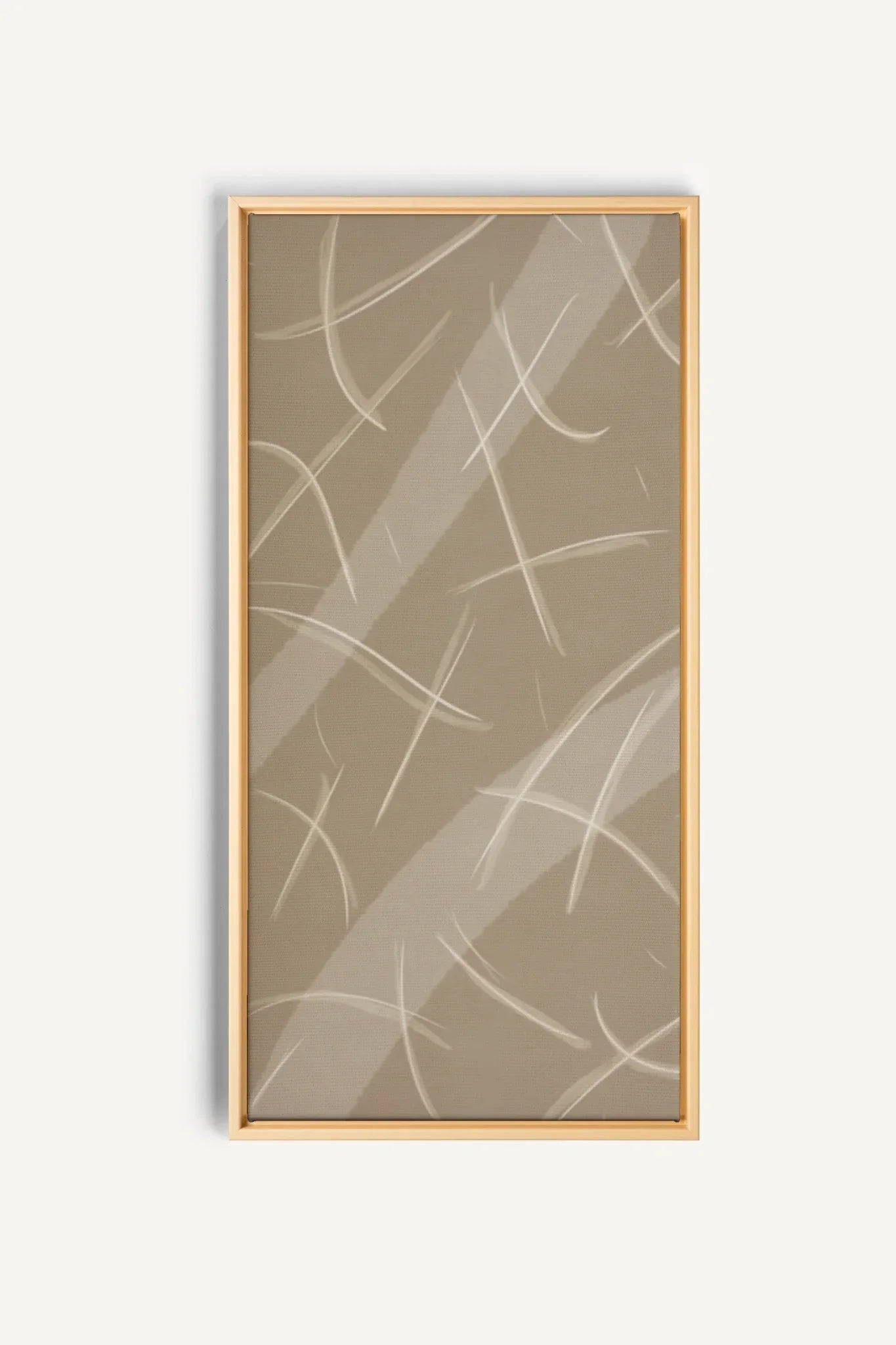 OLEKA CANVAS - LUMINOUS LINES, Oeuvre sur toile étirée, encadré Naturel Clair