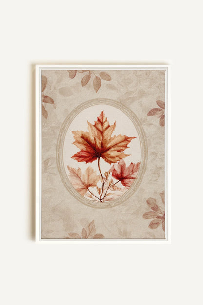 MAPLE MEMORY, Artwork on stretched canvas, framed in black