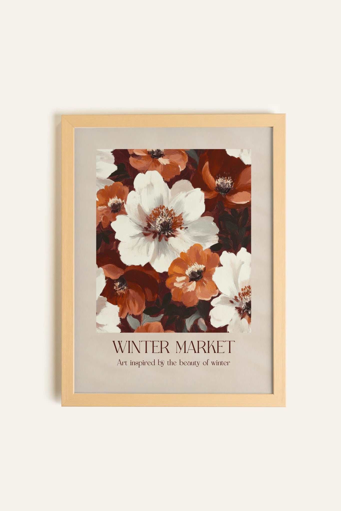MARCHÉ HIVERNAL I, Toile Rigide