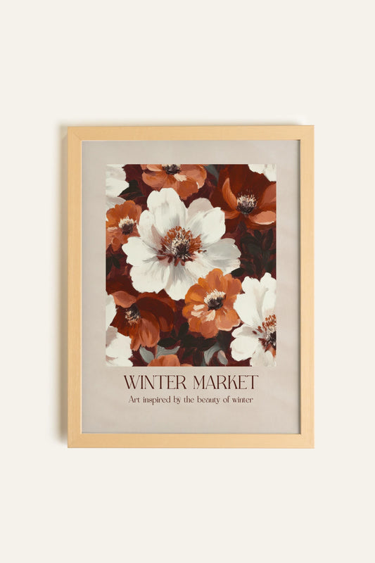 MARCHÉ HIVERNAL I, Toile Rigide