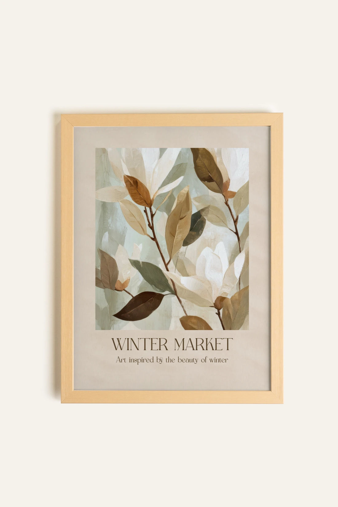 MARCHÉ HIVERNAL III, Toile Rigide