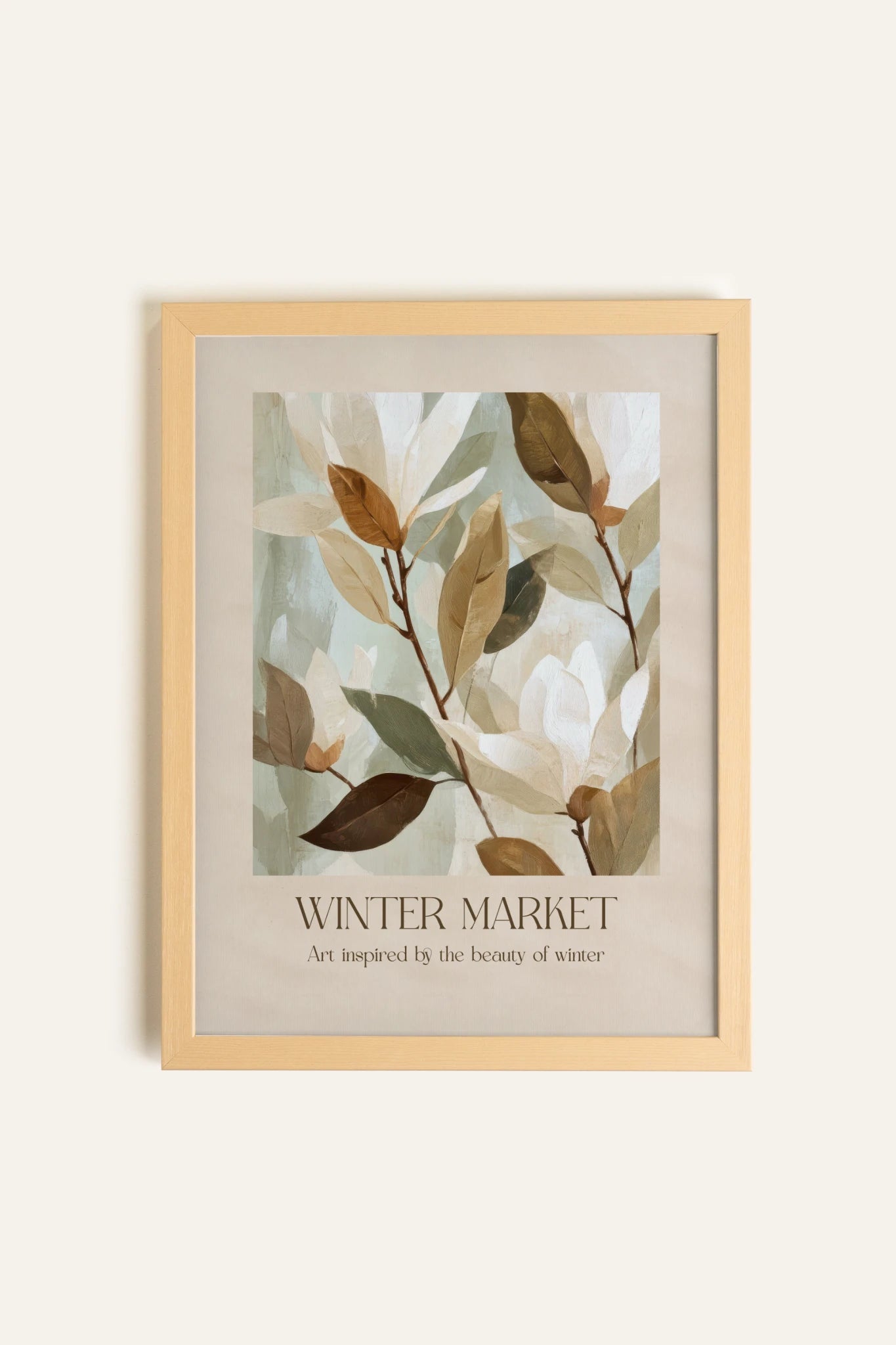 MARCHÉ HIVERNAL III, Toile Rigide