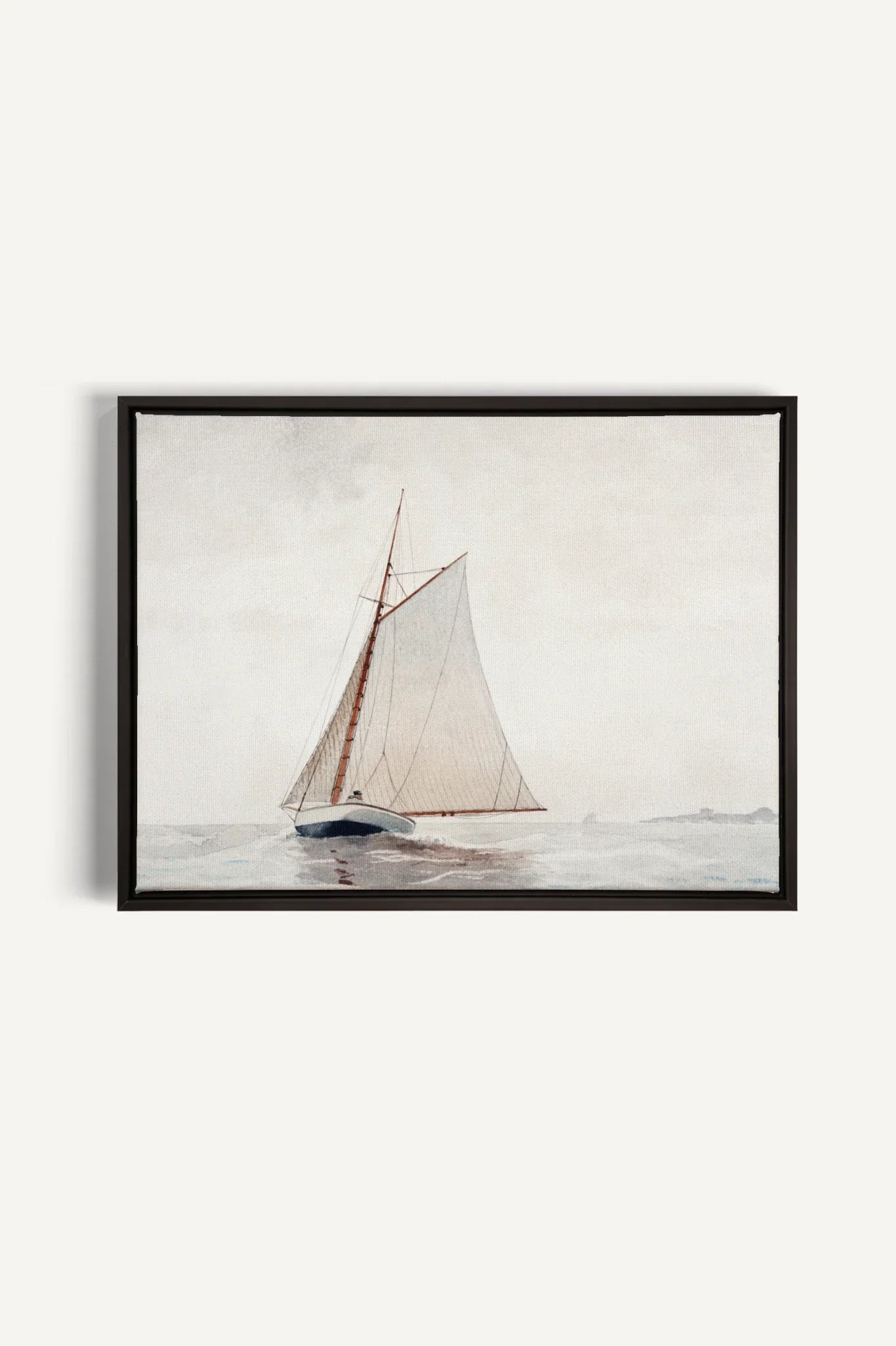 OLEKA CANVAS - MARÉE DOUCE, Oeuvre sur toile étirée, encadré Noir