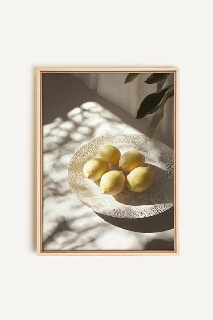 OLEKA CANVAS - MATIN LUMINEUX, Oeuvre sur toile étirée, encadré Naturel Clair