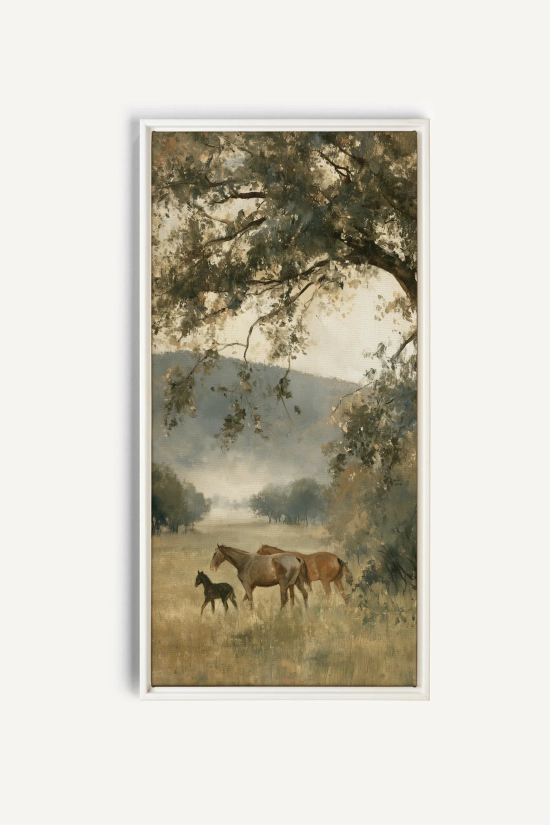 MEADOW FAMILY toile étirée encadré blanc