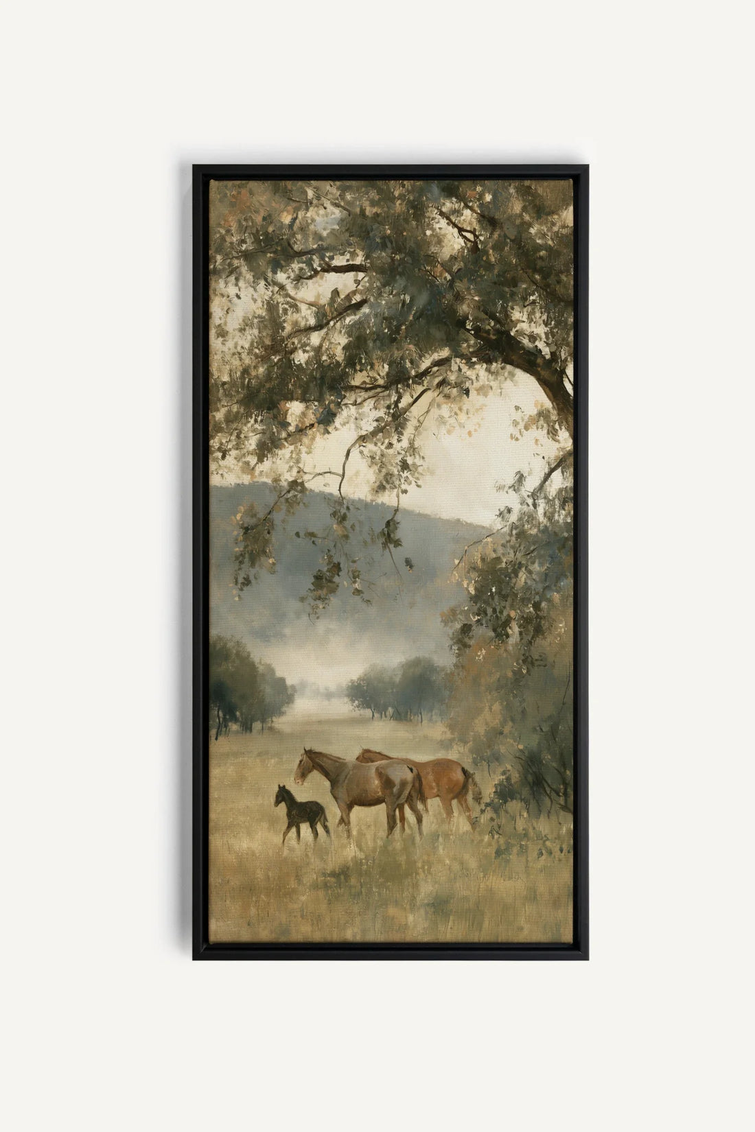 MEADOW FAMILY toile étirée encadré noir