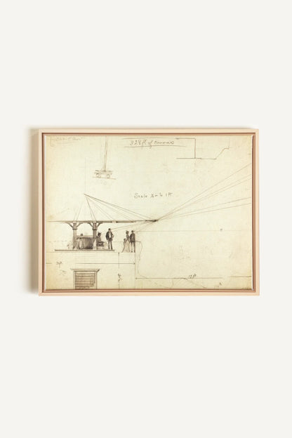 OLEKA CANVAS - MEASURED MINDS, Oeuvre sur toile étirée, encadré Naturel Clair