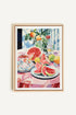 OLEKA CANVAS - MELON OASIS HARVEST, Oeuvre sur toile étirée, encadré Naturel Clair
