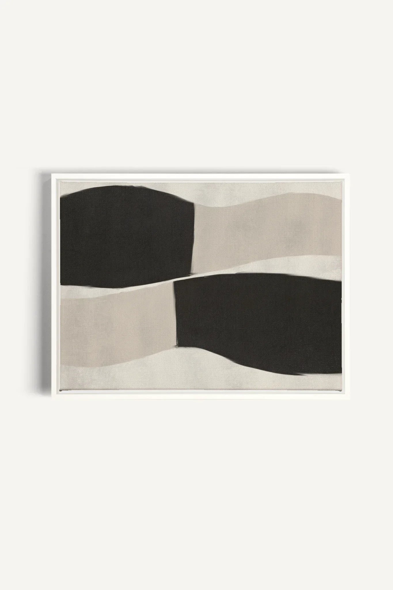 OLEKA CANVAS - MIRROR, Oeuvre sur toile étirée, encadré Blanc