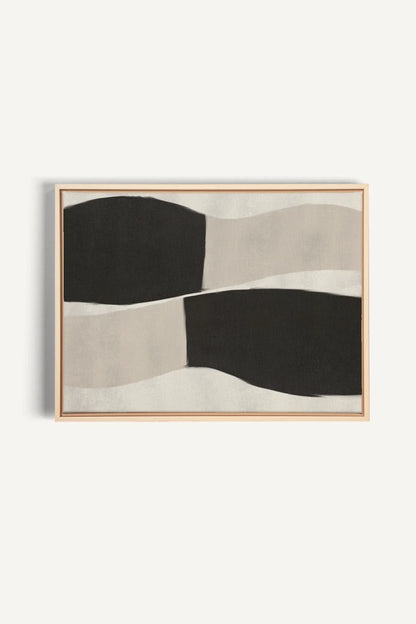 OLEKA CANVAS - MIRROR, Oeuvre sur toile étirée, encadré Naturel Clair