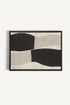 OLEKA CANVAS - MIRROR, Oeuvre sur toile étirée, encadré Brun Noyer