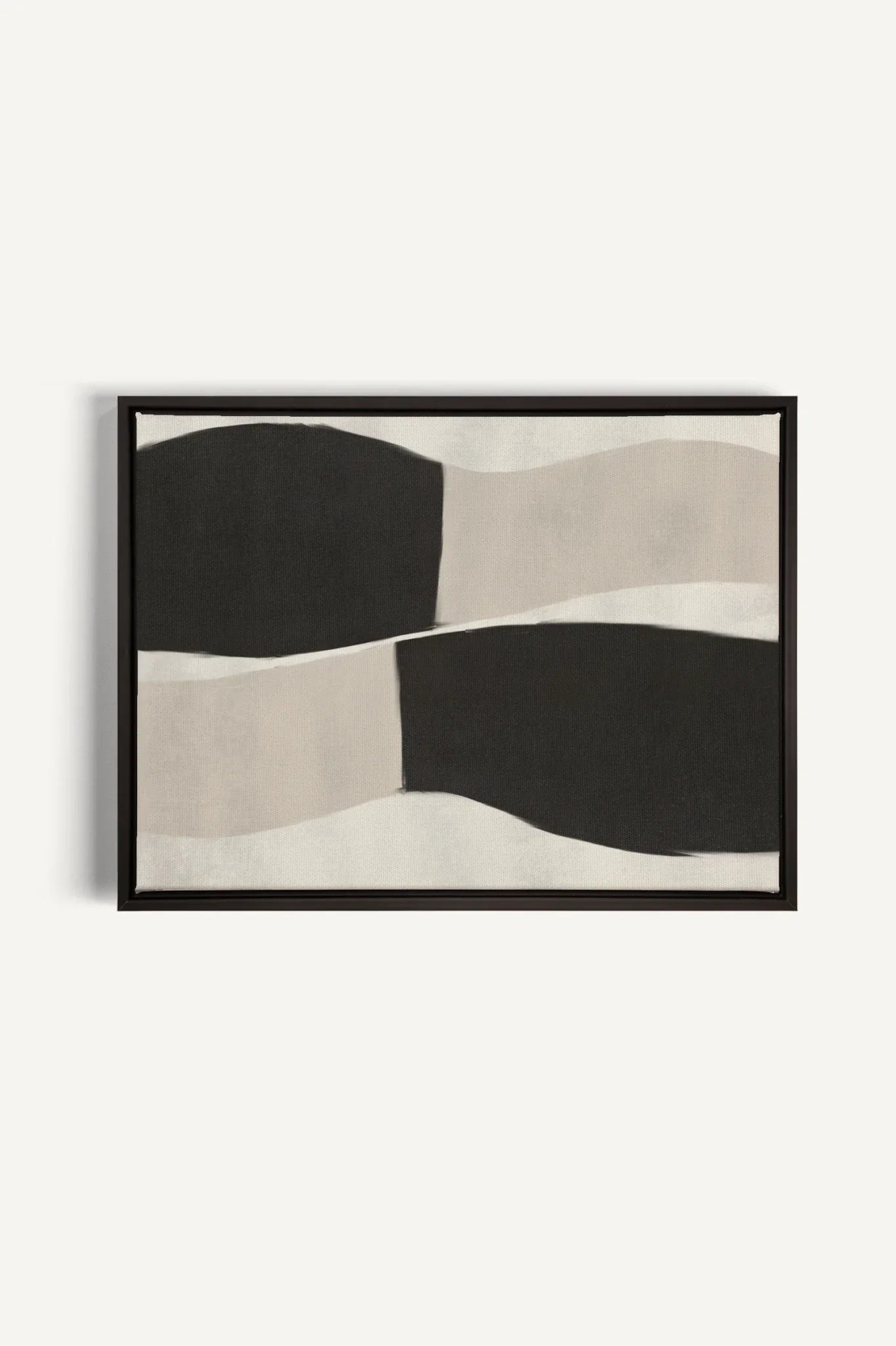 OLEKA CANVAS - MIRROR, Oeuvre sur toile étirée, encadré Noir