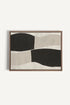 OLEKA CANVAS - MIRROR, Oeuvre sur toile étirée, encadré Brun Chêne
