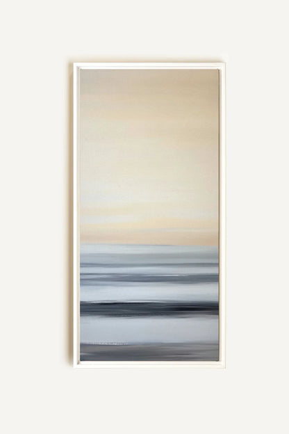 OLEKA CANVAS - MIST ECHOES, Oeuvre sur toile étirée, encadré Blanc