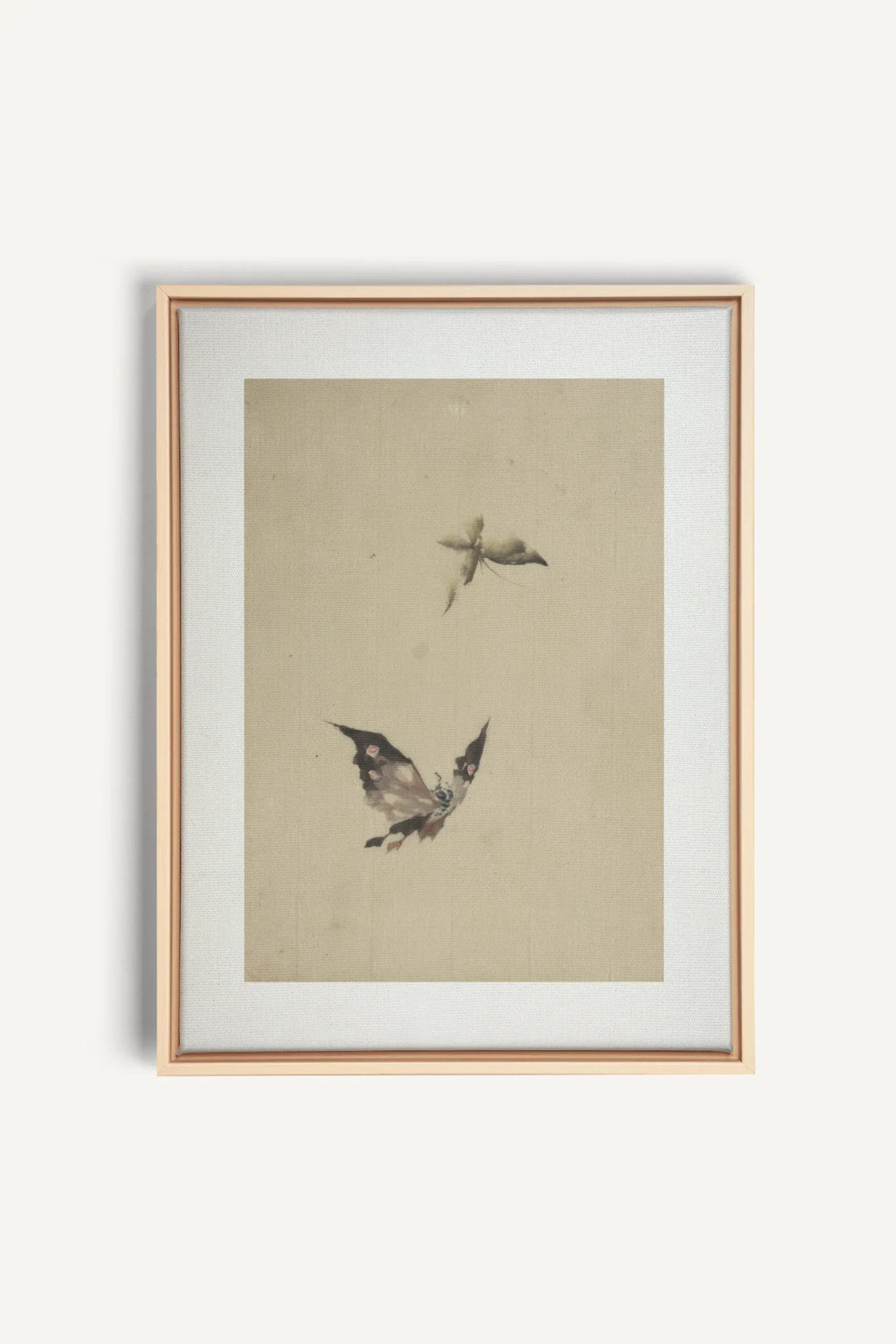 MISTY WINGS, Oeuvre sur toile étirée, encadré Naturel Clair