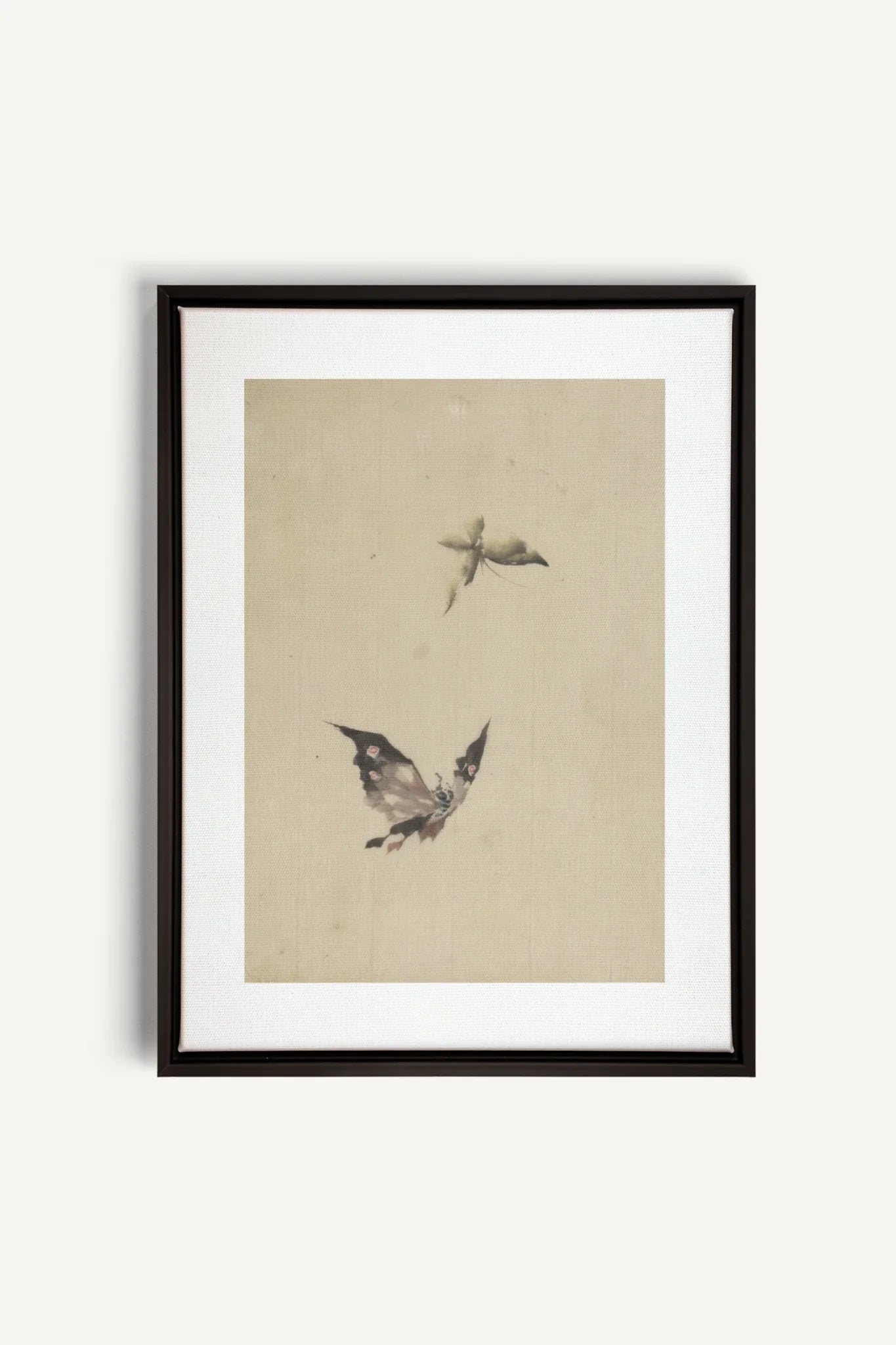 MISTY WINGS, Oeuvre sur toile étirée, encadré Noir