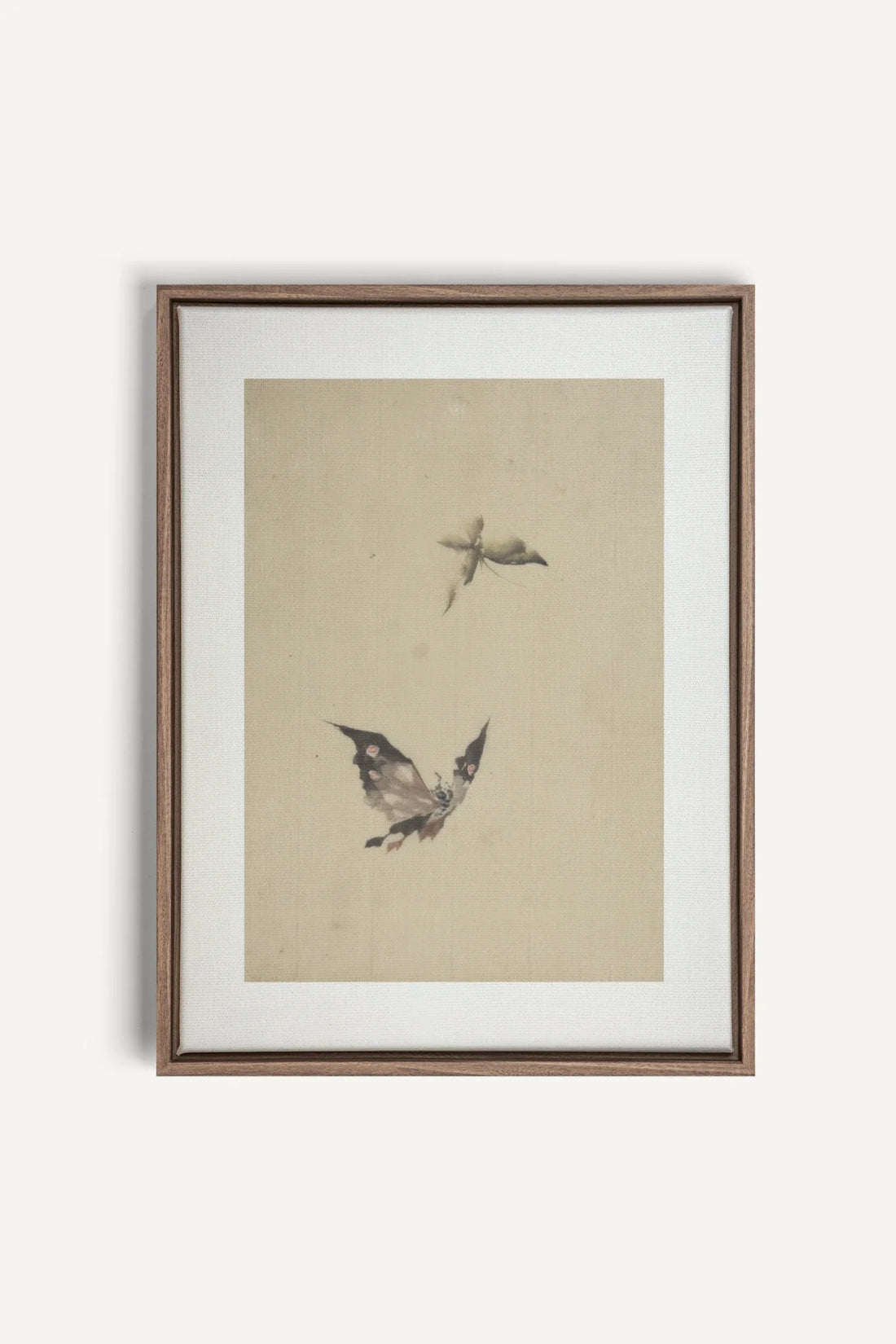 MISTY WINGS, Oeuvre sur toile étirée, encadré Brun Chêne