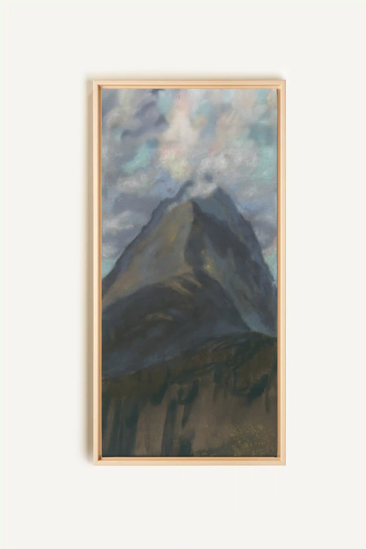 CLOUDED SPIRIT, Oeuvre sur toile étirée, encadré Naturel Clair