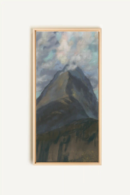 CLOUDED SPIRIT, Oeuvre sur toile étirée, encadré Naturel Clair