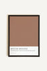 OLEKA CANVAS - MOCHA MOUSSE, Oeuvre sur toile étirée, encadré Noir