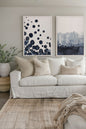 OCEAN MIST DUO (2 works on stretched canvas)