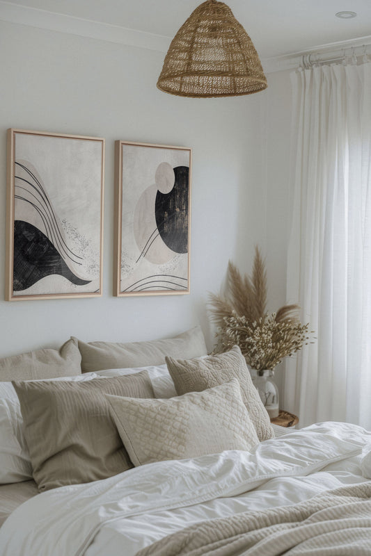 MINIMALIST UNIVERSE DUO (2 Works on stretched canvas)