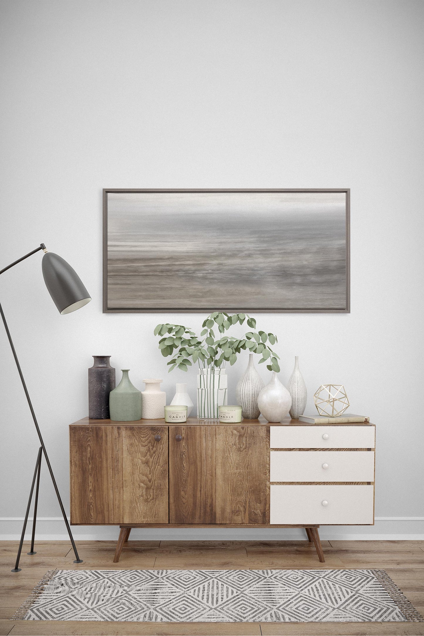 LOW TIDE, printed canvas