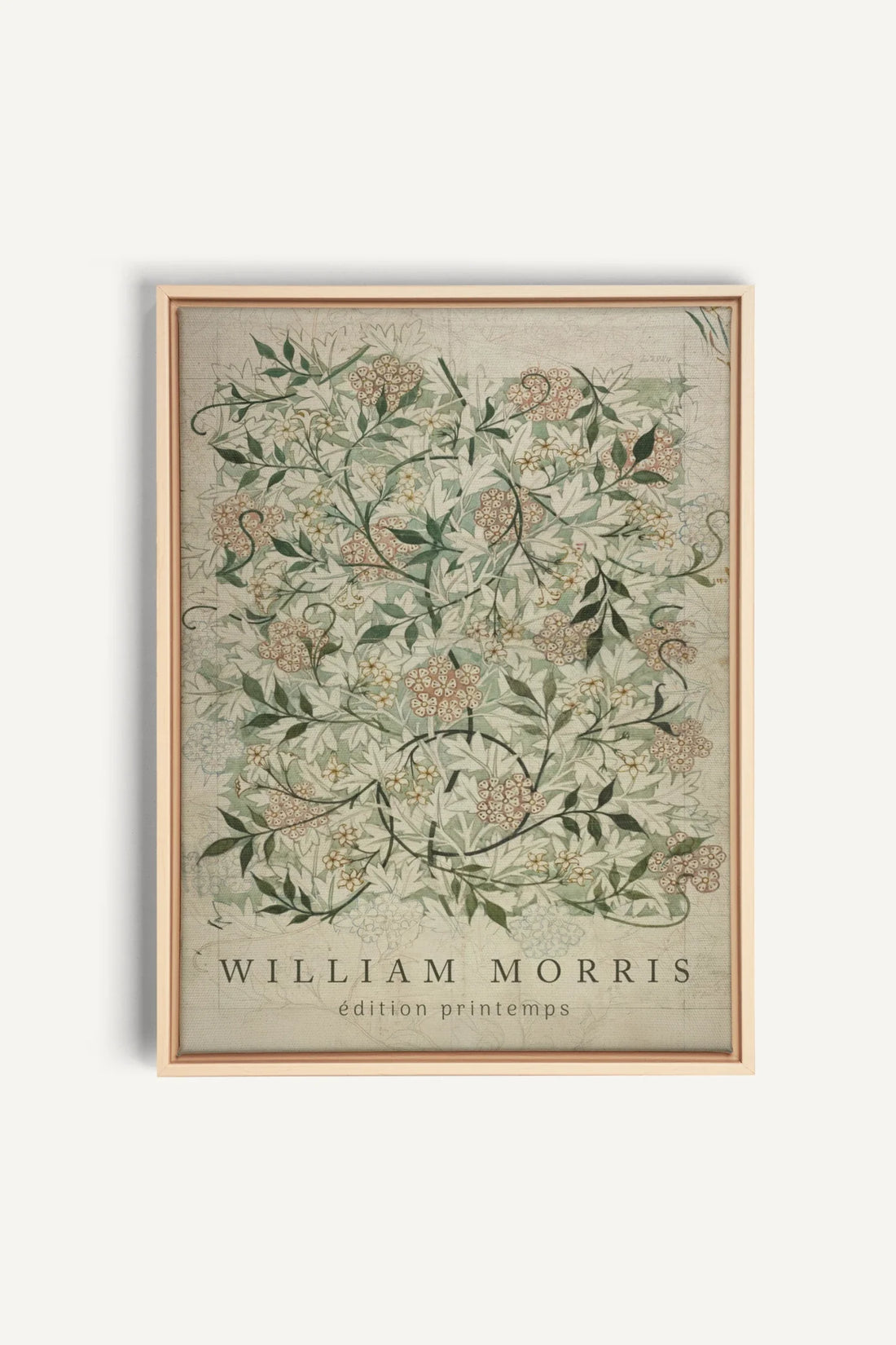 MORRIS GARDEN, Oeuvre sur toile étirée, encadré Naturel Clair