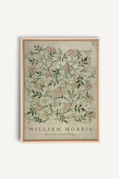 MORRIS GARDEN, Oeuvre sur toile étirée, encadré Naturel Clair