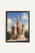 OLEKA CANVAS - MOSCOW HUES, Oeuvre sur toile étirée, encadré Noir