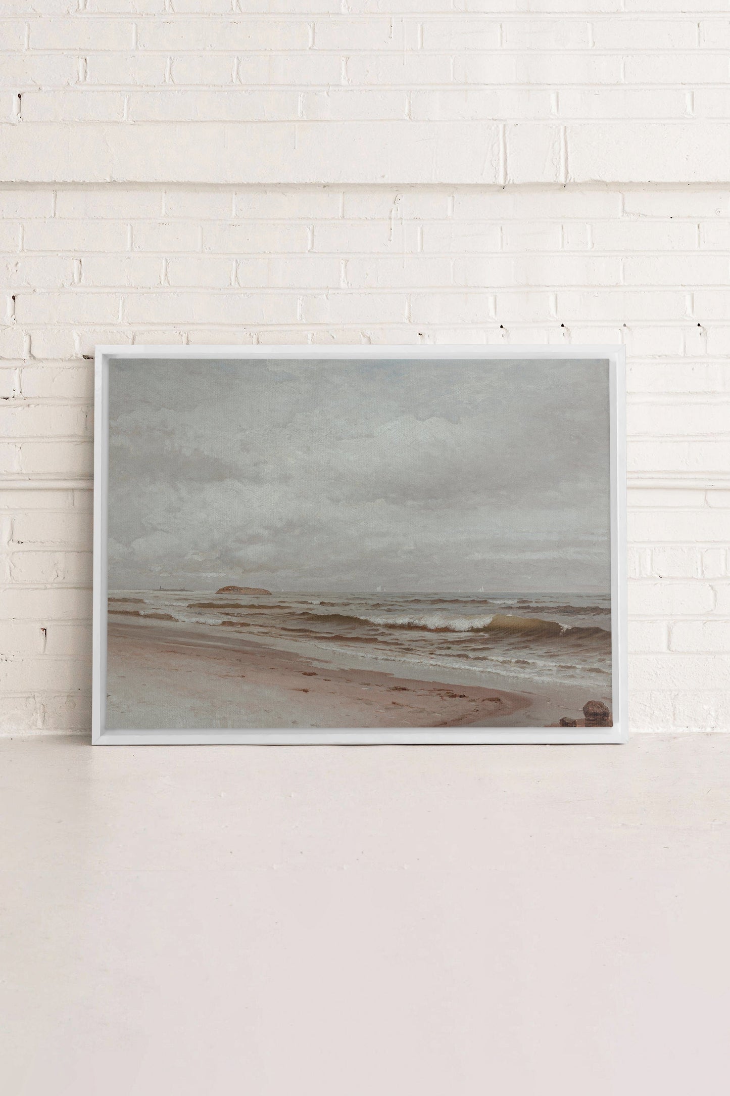 LONG WAVES, printed canvas
