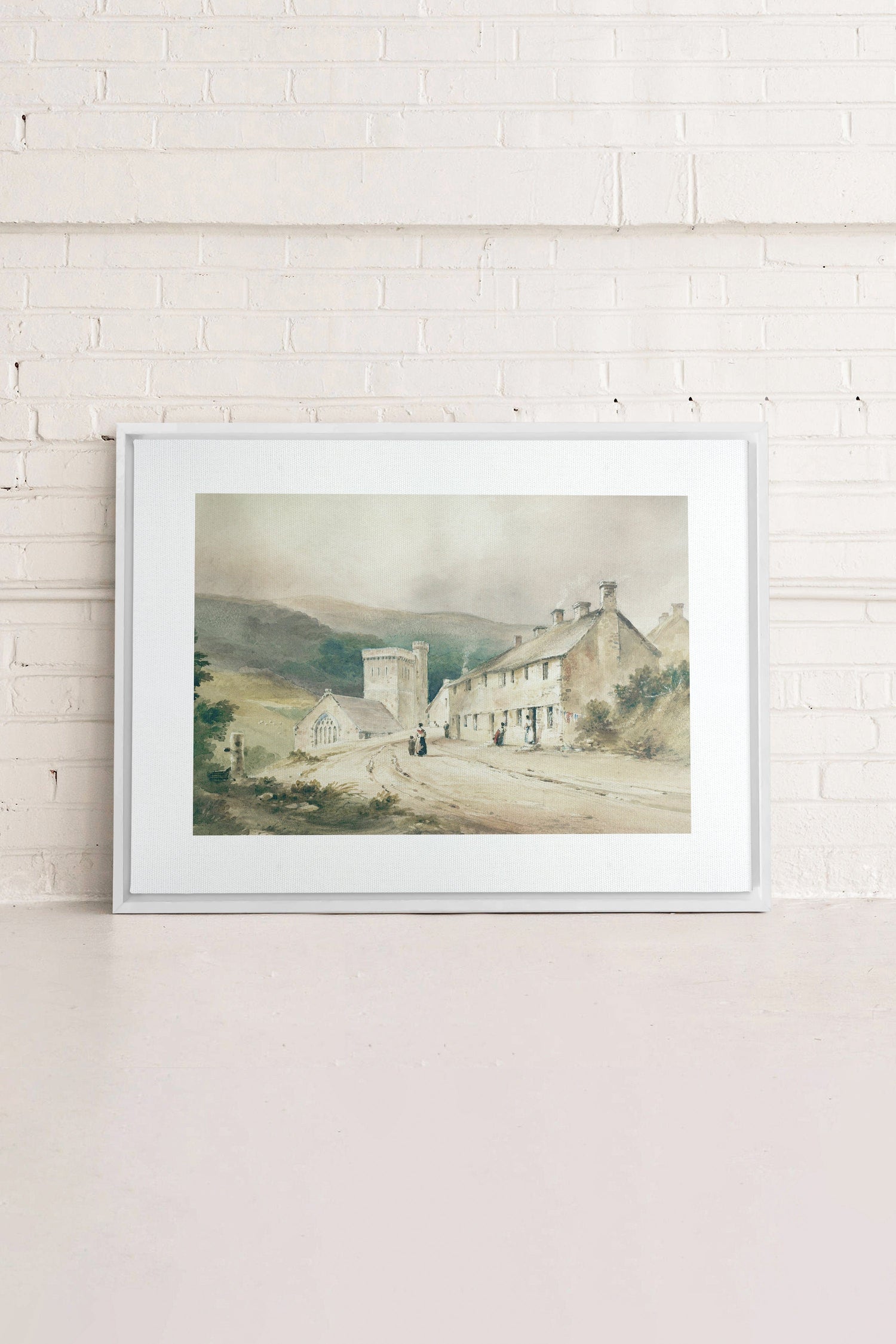 VILLAGE, Oeuvre sur toile étirée